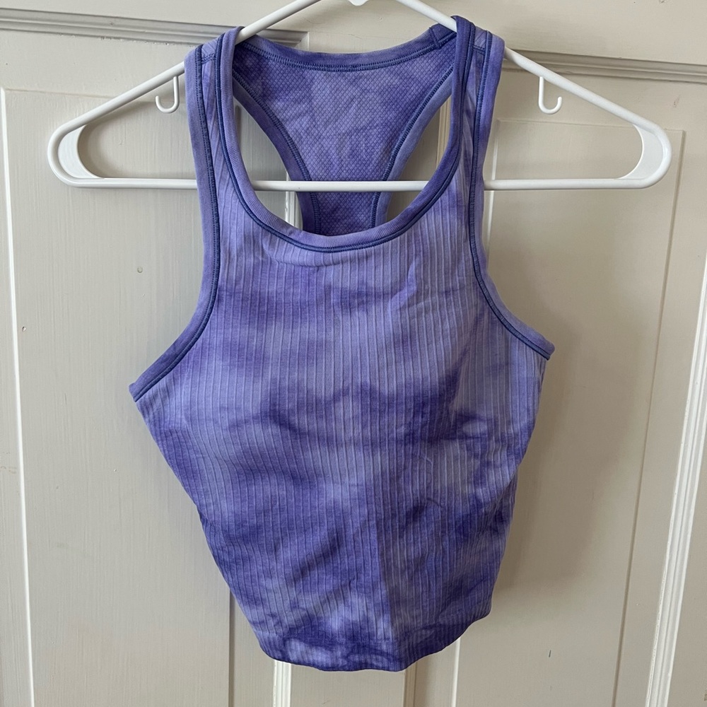 LULULEMON ebb to street cropped racer back tank